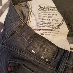 Men’s Levi’s 514 Slim Straight Stretch Black Jeans